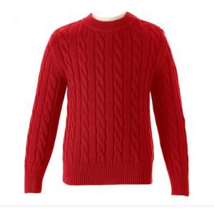 NEW RACHEL RILEY kids cable knit sweater in red